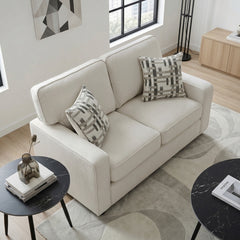 Frances Beige Loveseat - Ornate Home