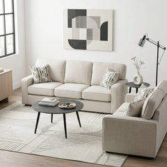 Frances Beige Loveseat - Ornate Home