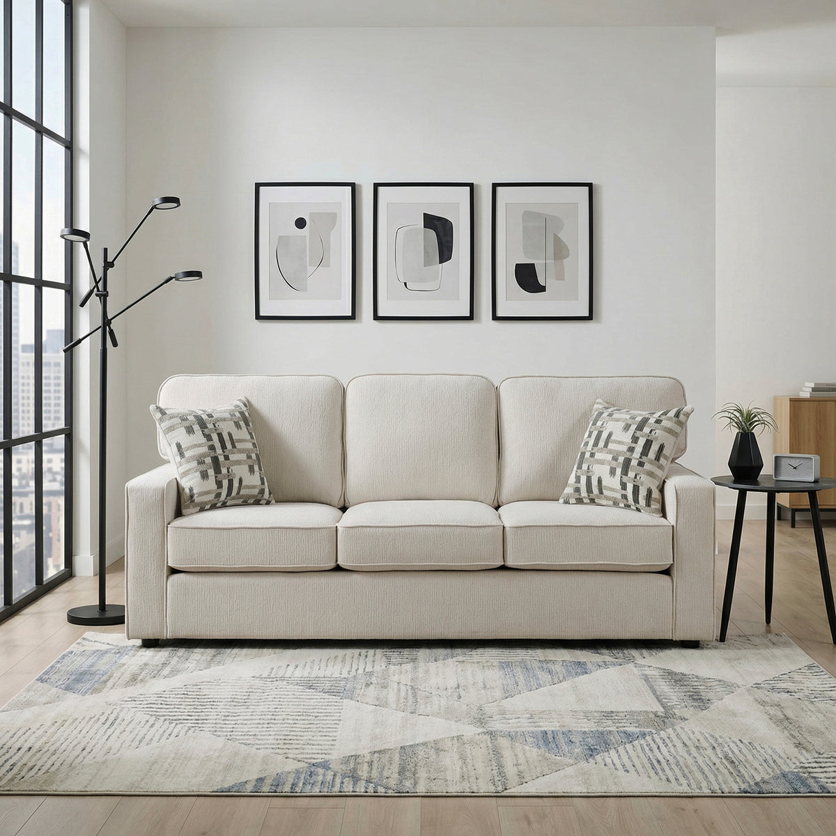 Frances Beige Sofa - Ornate Home