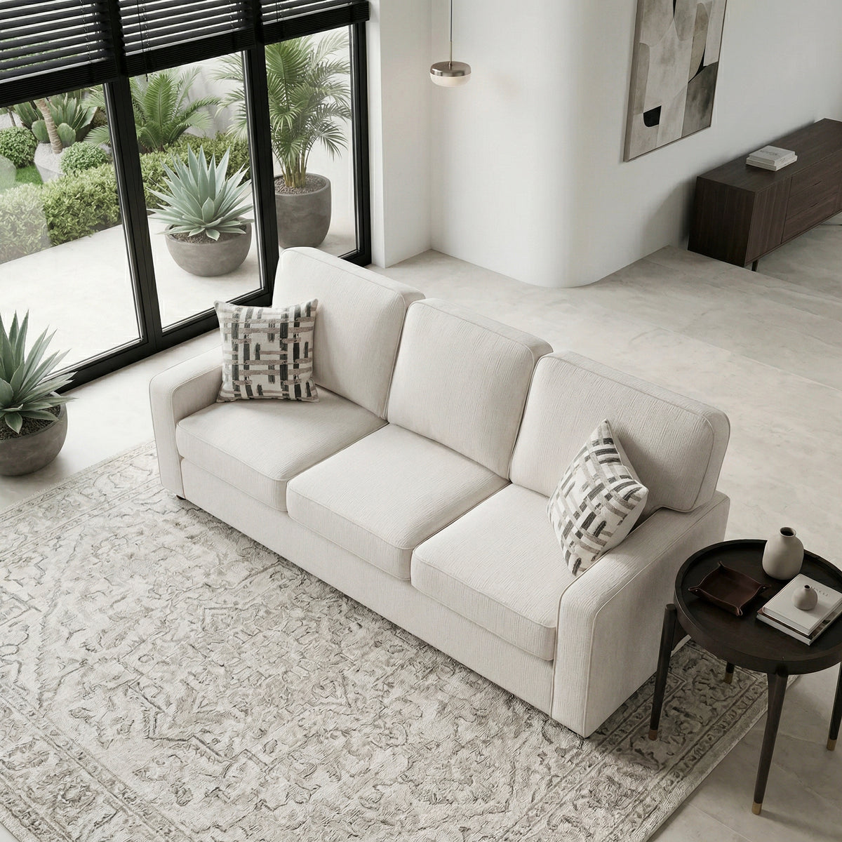 Frances Beige Sofa - Ornate Home