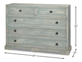 Frances Blue Chest Of Drawers - Ornate Home