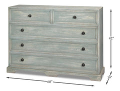 Frances Blue Chest Of Drawers - Ornate Home