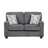 Frances Gray Loveseat - Ornate Home