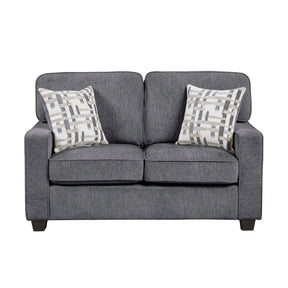 Frances Gray Loveseat - Ornate Home