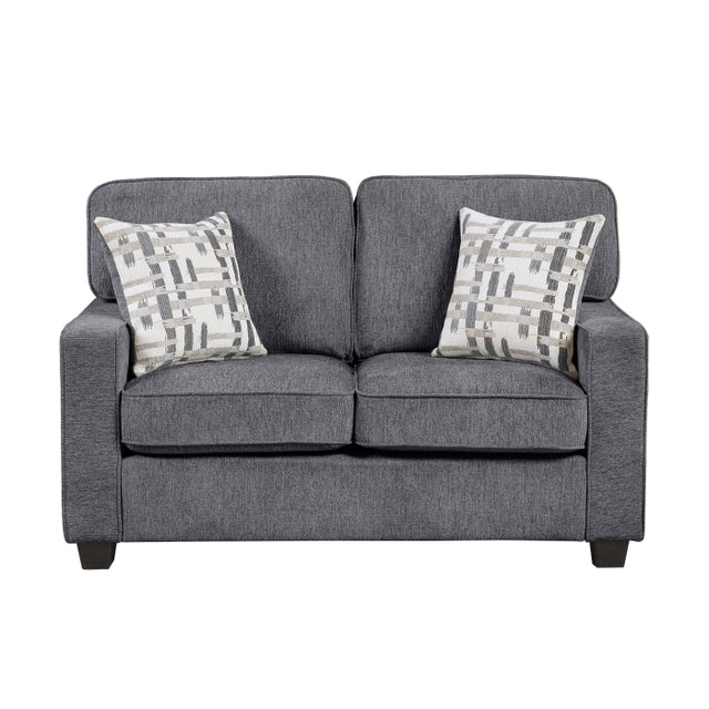 Frances Gray Loveseat - Ornate Home