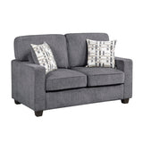 Frances Gray Loveseat - Ornate Home