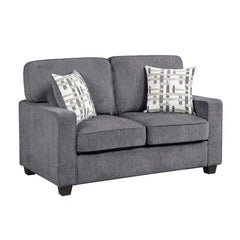 Frances Gray Loveseat - Ornate Home