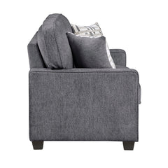 Frances Gray Loveseat - Ornate Home
