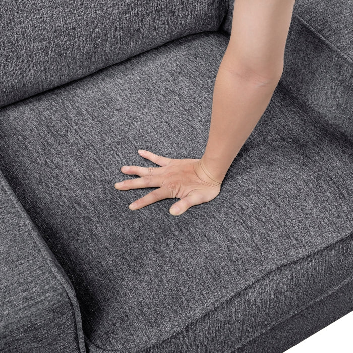 Frances Gray Loveseat - Ornate Home