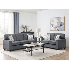 Frances Gray Loveseat - Ornate Home