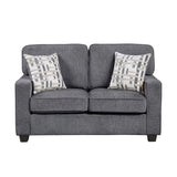 Frances Gray Loveseat - Ornate Home