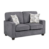 Frances Gray Loveseat - Ornate Home
