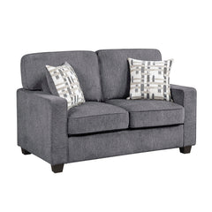 Frances Gray Loveseat - Ornate Home