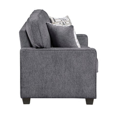 Frances Gray Loveseat - Ornate Home