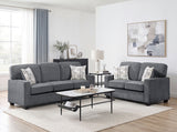 Frances Gray Loveseat - Ornate Home