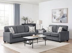 Frances Gray Loveseat - Ornate Home