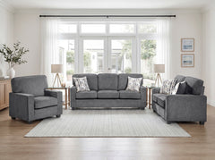 Frances Gray Loveseat - Ornate Home