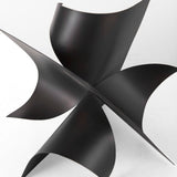 Francesca Black 11.8"H Metal Sculptural Decorative Object - Ornate Home