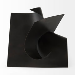 Francesca Black 18.1"H Metal Sculptural Decorative Object