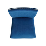 Francesca Blue Velvet Counter Side Chair (Set of 2) - Ornate Home