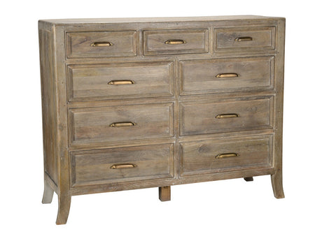 Francesca Distressed Brown Dresser - Ornate Home