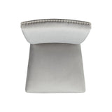 Francesca Gray Velvet Counter Side Chair (Set of 2) - Ornate Home