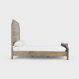 Francesca Vintage Taupe Eastern King Bed - Ornate Home
