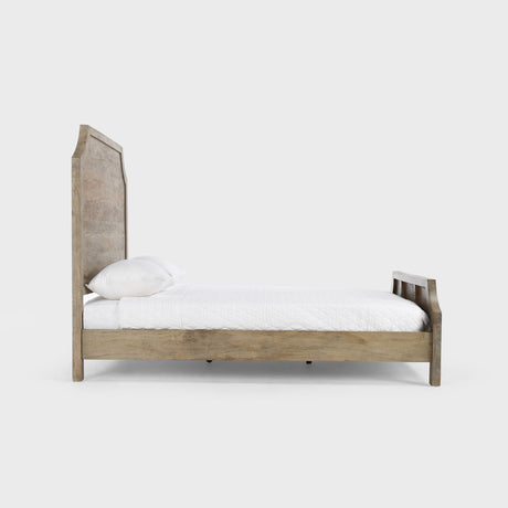 Francesca Vintage Taupe Eastern King Bed - Ornate Home