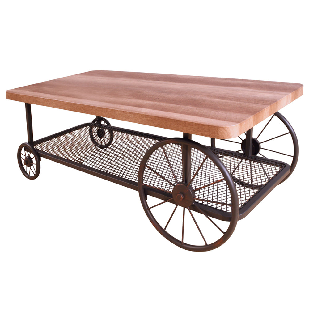 Francie Oak & Antique Gray Coffee Table - Ornate Home