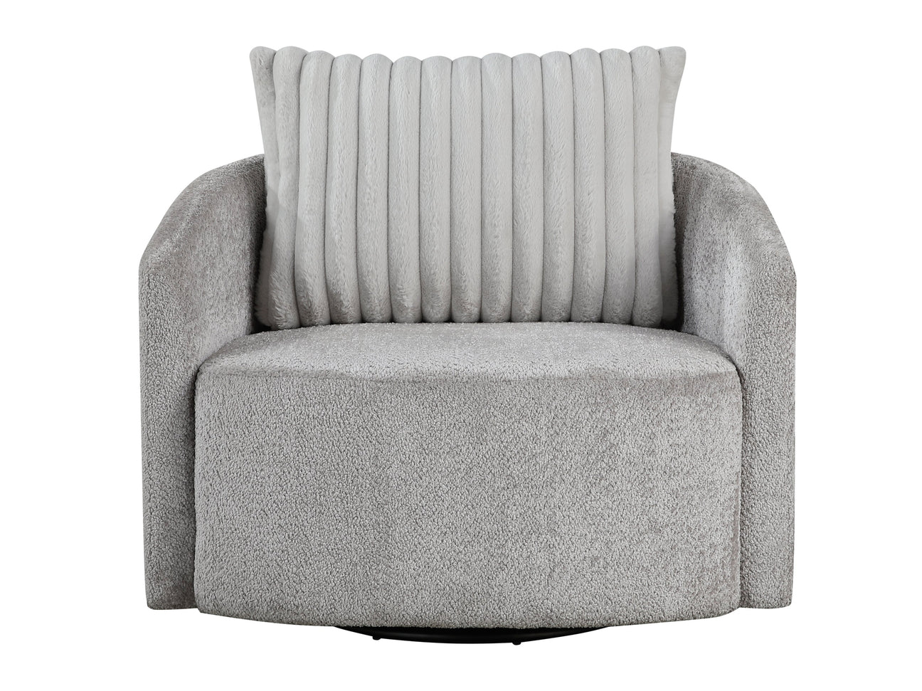 Francine Gray Swivel Chair - Ornate Home