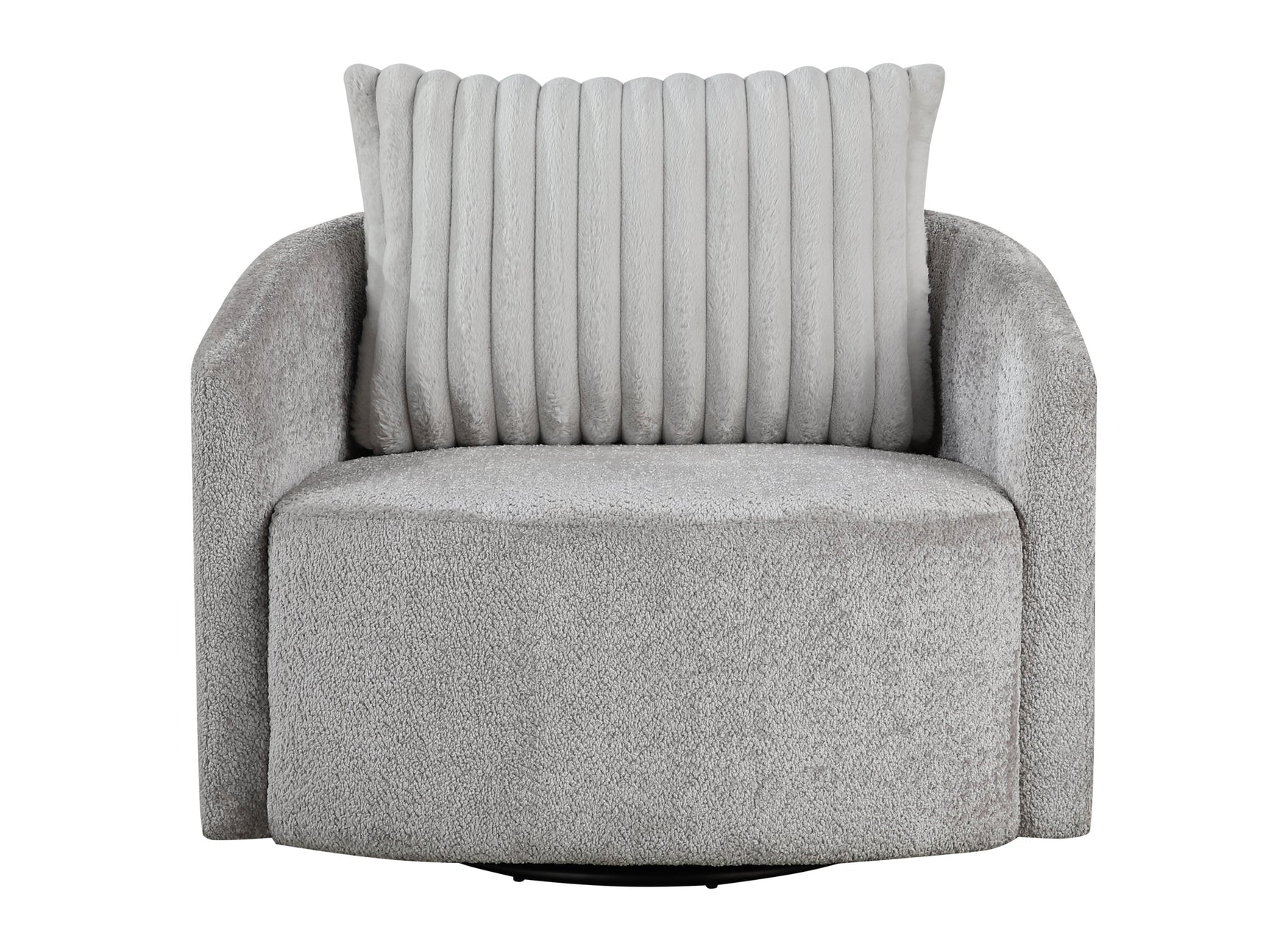 Francine Gray Swivel Chair - Ornate Home