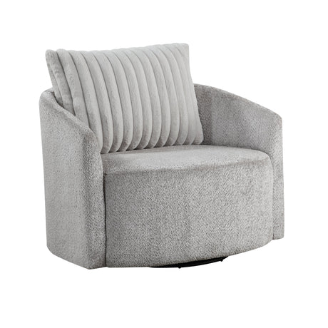 Francine Gray Swivel Chair - Ornate Home
