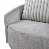 Francine Gray Swivel Chair - Ornate Home