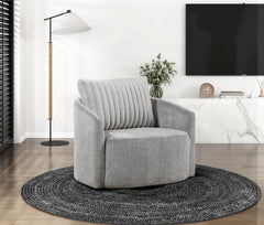 Francine Gray Swivel Chair - Ornate Home