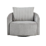 Francine Gray Swivel Chair - Ornate Home