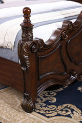 Francione Dark Cherry E.King Bed - Ornate Home