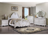 Francione White 5 Pc. Queen Bedroom Set w/ 2NS - Ornate Home