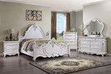 Francione White E.King Bed - Ornate Home