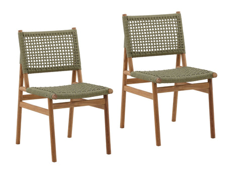 Francisca Green Outdoor Dining Chair (Set of 2) - Ornate Home