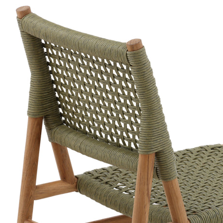 Francisca Green Outdoor Dining Chair (Set of 2) - Ornate Home