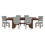 Franco Gray 7pc Dining Set - Ornate Home
