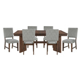 Franco Gray 7pc Dining Set - Ornate Home
