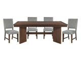 Franco Walnut/Gray 5-Piece Dining Table Set - Ornate Home