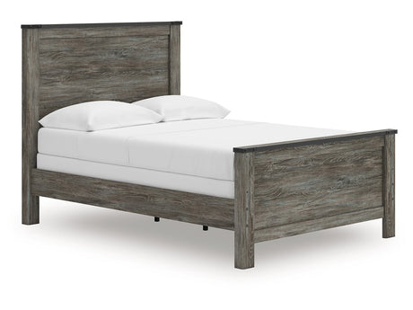 Frandern Black/Gray Full Panel Bed - Ornate Home