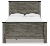 Frandern Black/Gray Full Panel Bed with Storage - Ornate Home
