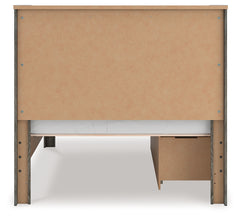 Frandern Black/Gray Full Panel Bed with Storage - Ornate Home