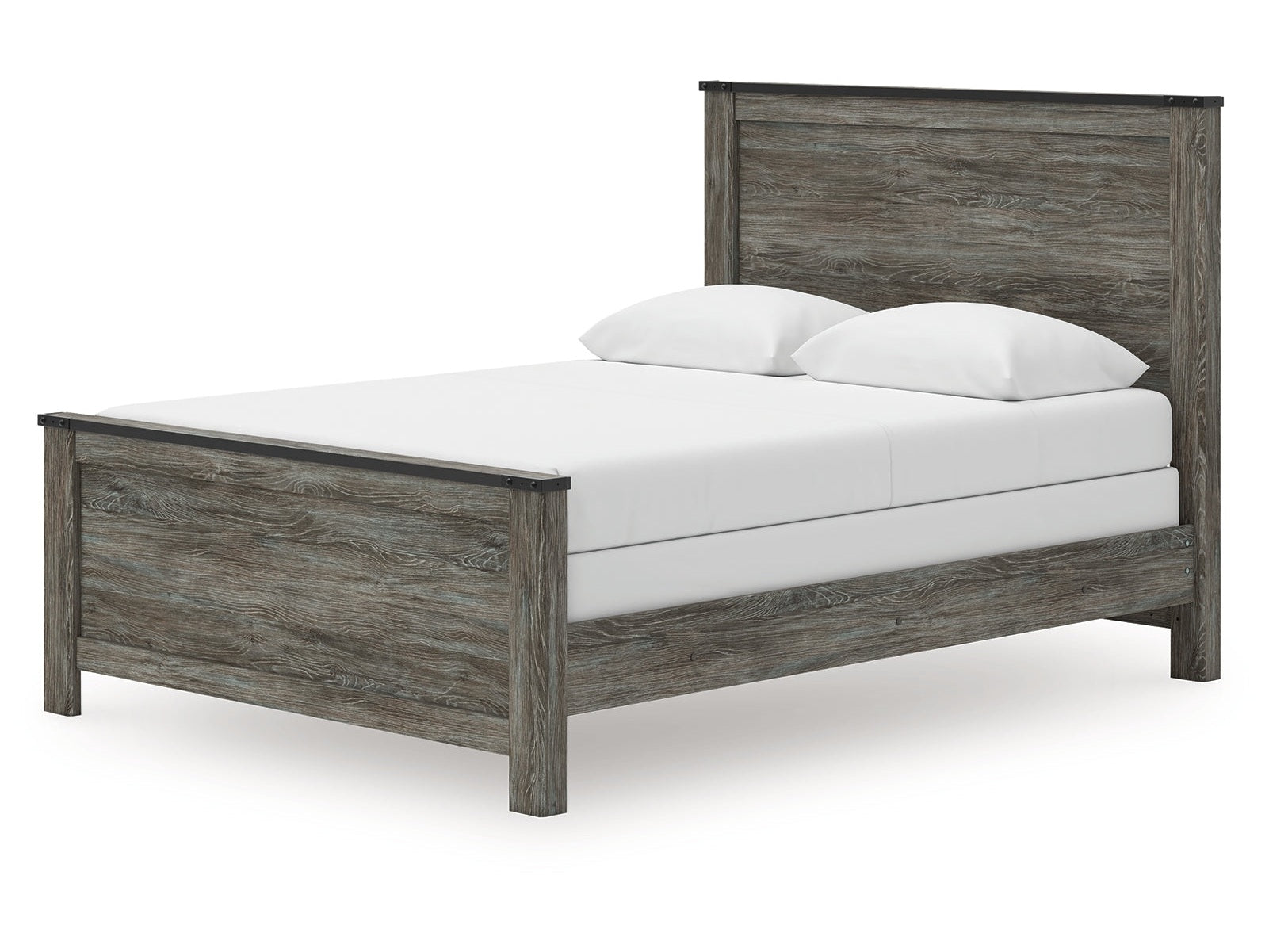 Frandern Black/Gray Queen Panel Bed - Ornate Home