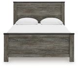 Frandern Black/Gray Queen Panel Bed - Ornate Home