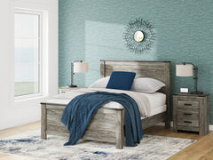 Frandern Black/Gray Queen Panel Bed - Ornate Home