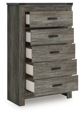 Frandern Gray Five Drawer Chest (Online Special Price) - Ornate Home